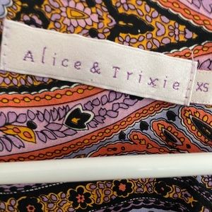 Alice and Trixie 100% silk paisley dress